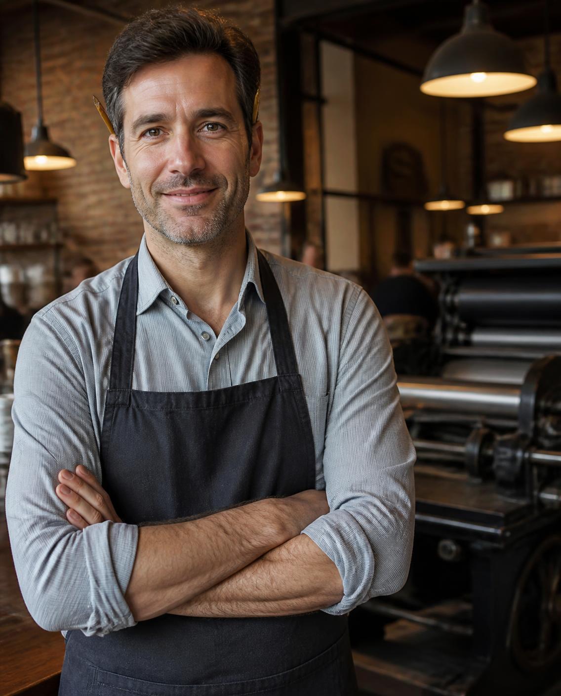 Gus Whitaker, co-owner of Proof & Press